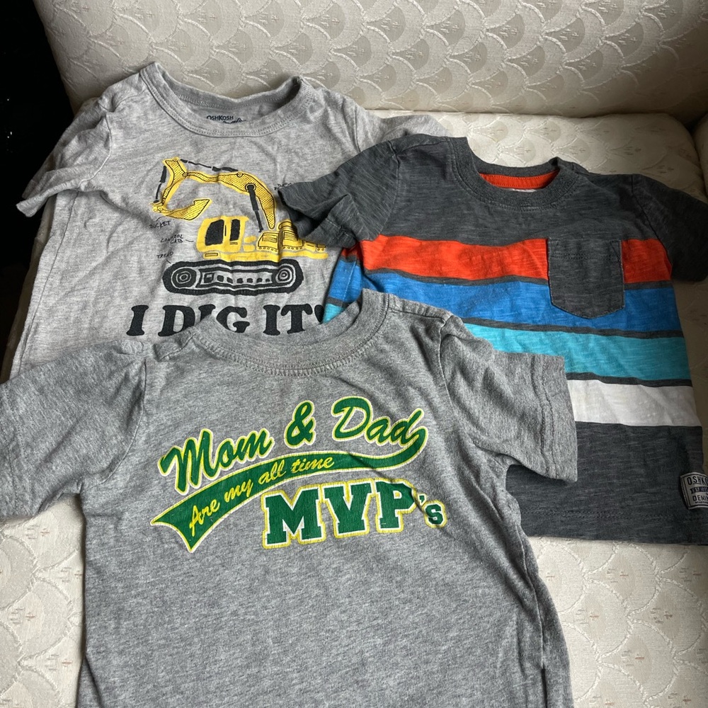 Set of 3 Graphic T-Shirts for Kids